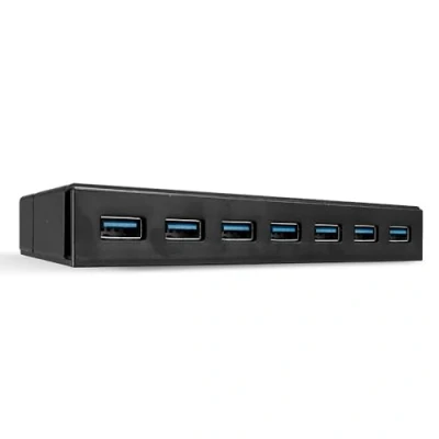 Obrázek Lindy 43228 3. 1 a funkce nabíjení 7 portů 2 Gen Hub (USB 0) černá