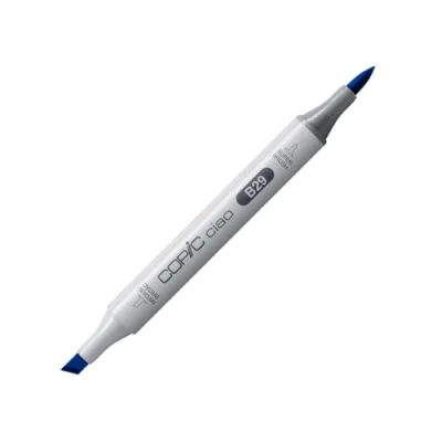 Obrázek COPIC Ciao Marker typ B 29, ultramarine, univerzální zvýrazňovač rozvržení, se středně širokou a štětcovou špičkou