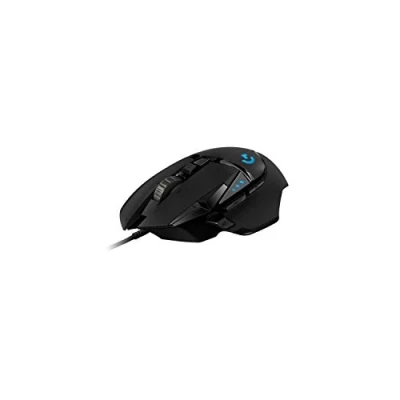 Obrázek Logitech G502 Herní myš HERO (se snímačem HERO, RGB, 16 000 DPI, 11 programovatelných tlačítek, počítačová pro notebook a PC, 5 nastavitelných závaží, vyladění vyvážení, německé balení) černá