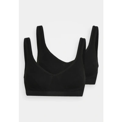 Obrázek Schiesser 2PACK Bustier MIT CUPS Organic Cotton 95/5 Korzet, Ženy, Velikost: 70A, Schwarz