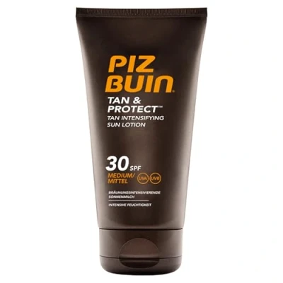 Obrázek Piz Buin Tan &amp; Protect, opalovací krém s akcelerátorem opalování, LSF 30, voděodolný a nemastící, 150 ml