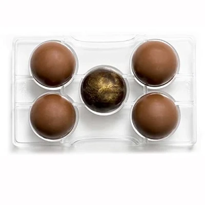 Obrázek DECORA 0050094 PRALINENFORM HALBKUGEL MIT Basis Ø 50 200X120X22 MM