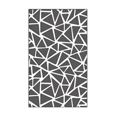 Obrázek Vaessen Creative Prägefolder Dreieck Textur, 7, 6 x 12, 7 cm, Durchsichtig