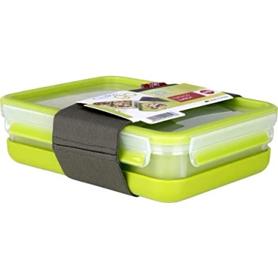 Obrázek Svačinová krabička Clip &amp; Go Box od Emsa, plast, Zelená, 22.5 x 16.3 6.3 cm