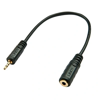 Obrázek Lindy 35698 Premium audio kabel 2,5 mm konektor na 3,5 zdířku, 20 cm