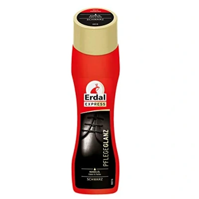 Obrázek 75 ml Erdal Express péče o boty pečující lesk s mandlovým olejem černá, pečuje, chrání a osvěžuje barvu, 1 balení (1x ml) (černá), včelí vosk