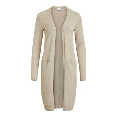 Obrázek VILA Viril OPEN L S NOOS Kardigan, Ženy, Velikost: Medium, Beige