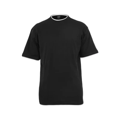 Obrázek Urban Classics Jednoduché tričko, Muži, Velikost: 3XL, Black,white