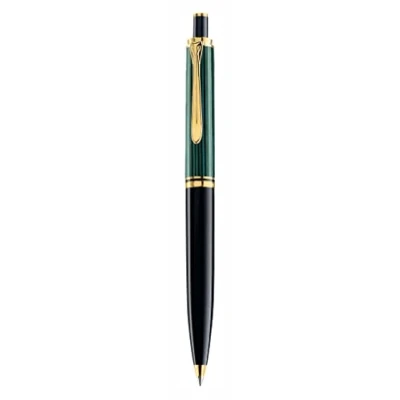 Obrázek Pelikan Kugelschreiber Souverän 400, Schwarz Grün, hochwertiger Druckkugelschreiber im Geschenk Etui, 996835, 1 Stück (1er Pack)