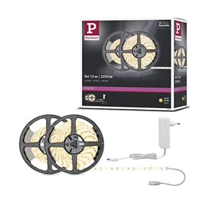 Obrázek Paulmann 78973 LED Stripe SimpLED Set 7,5 m 20W světelný pásek 3 000 K teplá bílá s povrchovou úpravou