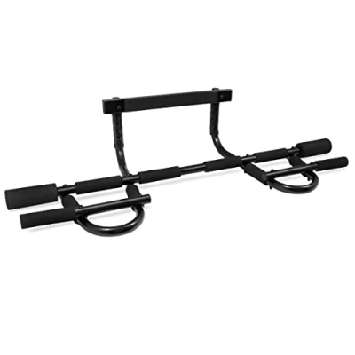 Obrázek Prosource Up/Multi Grip Chin Pull Up Bar, Heavy Duty Doorway Trainer for Home Gym by