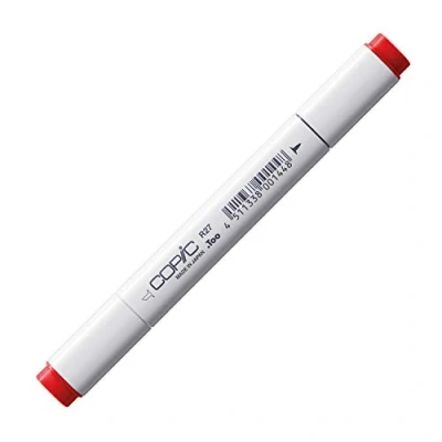 Obrázek COPIC Classic Marker typ R 27, Cadmium Red, profesionální popisovač layoutu, se širokou a jemnou špičkou