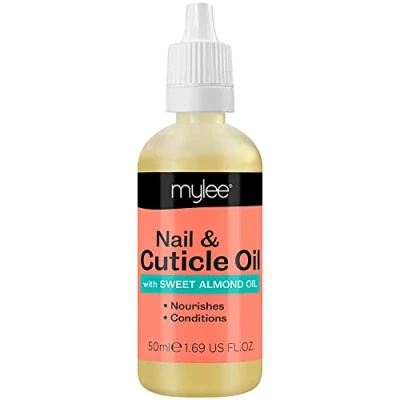 Obrázek Mylee Mandel Nagelhautöl 50ml, Tiefenfeuchtigkeitsspendendes und pflegendes Nagelhautöl, leicht nach riechend, enthält Vitamin E &amp; A zur Pflege geschädigter Nagelhaut