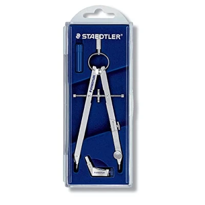 Obrázek STAEDTLER 551 01 Mars Comfort přesné kružítko v pouzdře, stříbrné