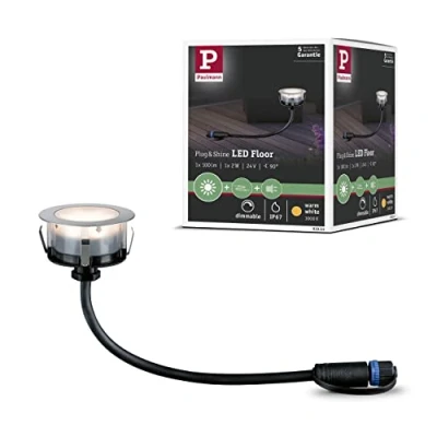 Obrázek Paulmann Leuchten 93953 Outdoor Plug &amp; Shine Floor Eco IP65 3000K 1W 24 V 70 mm ušlechtilá ocel/kun