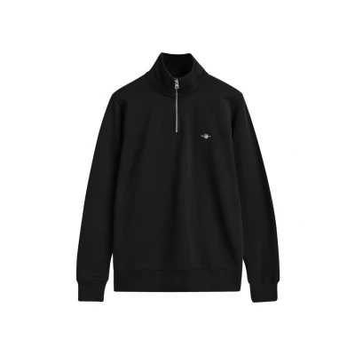 Obrázek GANT Shield HALF ZIP Mikina, Muži, Velikost: 3XL, Black