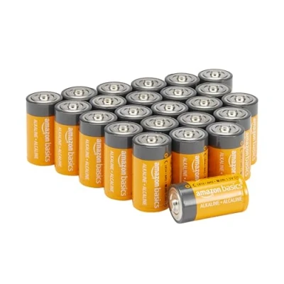 Obrázek Amazon Basics Everyday alkalické baterie, typ C, 24 kusů
