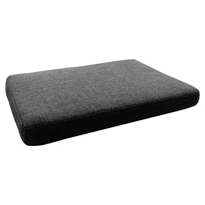 Obrázek trendteam smart living sedací polštář lavice do šatny dekorační na boty botník, 49 x 5 32 cm v šedé se zipem a lze prát při 30 C