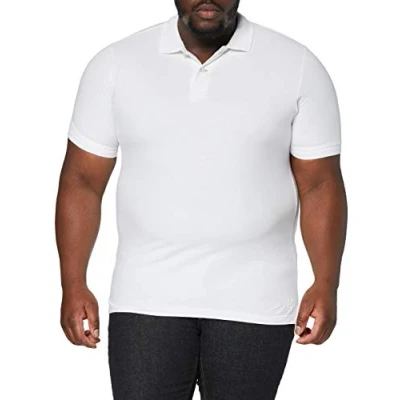 Obrázek JP 1880 Pánské velké velikosti Menswear L 8XL polotričko, Basic, poloviční rukáv, piqué, až 10XL 702560, sněhově bílá
