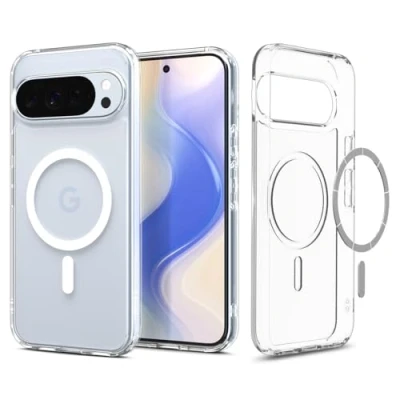 Obrázek Spigen Ultra Hybrid MagFit pouzdro Pro Google Pixel 10 XL, kompatibilní s Pixelsnap a MagSafe [nová funkce 2025] Clear White