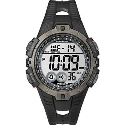 Obrázek Timex Pánské náramkové hodinky digitální křemíkové plastové, černá, Řemínek