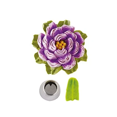 Obrázek DECORA Cornetto 0263610 TÜLLE NR 1 Blatt MIT ADERN IM BLISTERPACK, Edelstahl, Silber/Schwarz, 4x3,5x3,5 cm