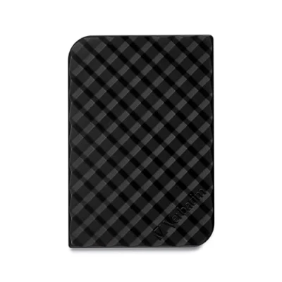 Obrázek Verbatim Store &#039;n&#039; Go SuperSpeed, 1 TB, černý rýhovaný, externí pevný disk, USB 3.0, disk externí, pro Windows a Mac OS X &amp; Linux, přenosný