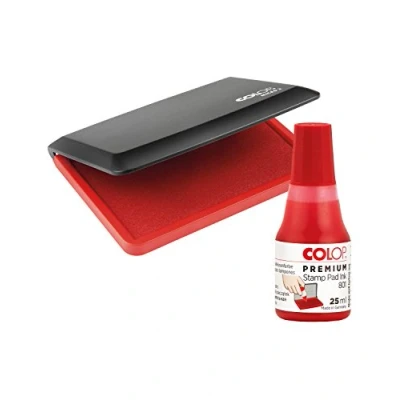 Obrázek Colop 151306 razítkovací polštářek Micro 2 + barva 801 červená, 70 x 110 mm