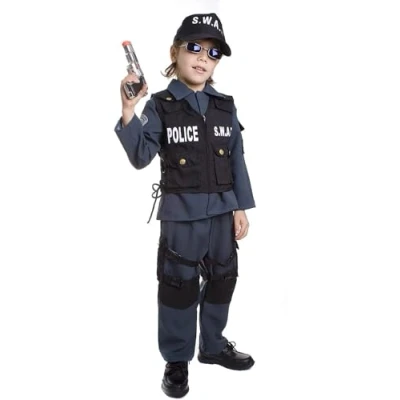 Obrázek Dress Up America SWAT kostým pro děti Deluxe S.W.A.T. sada policistů chlapce a dívky