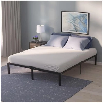 Obrázek Dreamzie Postel 140 x 200 s lamelovým roštem kov 41 cm rám postele robustní, snadná montáž, rozsáhlý úložný prostor