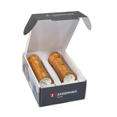 Obrázek Zassenhaus 0000023046 Sada mlýnků Frankfurt, olivové dřevo, hnědá, 6,2 x 22,4 25,8 cm