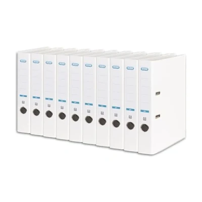 Obrázek Elba Pořadač A4, Smart Pro, 5 cm úzký, plast, vnější, bílý, 10 kusů