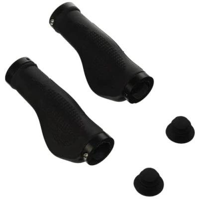 Obrázek Rukojeti na kolo M Wave Cloud Ergo Fix 2 gripy kolo, protiskluzová rukojeť řidítka, tříkomponentová směs, ergonomická pro MTB, cestování, jízdní skládací kola, městská 130 mm
