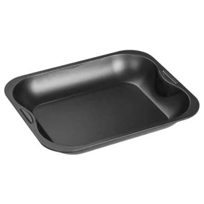 Obrázek Zenker Pečicí a zapékací mísa (28 x 4 23 cm) SPECIAL COOKING, obdélníková forma na troubu s nepřilnavým povrchem, plech pečení šťavnaté nákypy (barva: černá), množství: 1 kus