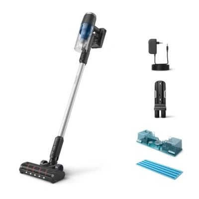 Obrázek Bezdrátový akumulátorový vysavač Philips řady 3000 Aqua, vysávání a stírání, integrovaný ruční vysavač, lehký 1,5 kg, přesná LED tryska, doba provozu 60 min, odnímatelná baterie, PowerCyclone8