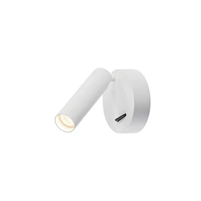 Obrázek SLV LED zářič KARPO otočný a designový nástěnný stropní svítidlo bodové světlo, zářič, svítidlo, nástěnné s prémiovými vypínačem, bílá, 3000 K