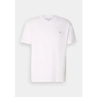 Obrázek Marc O&#039;Polo Short Sleeve LOGO Jednoduché tričko, Muži, Velikost: Small, White