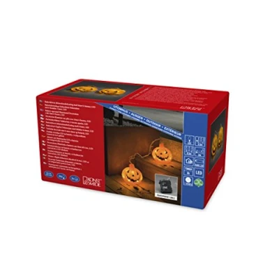 Obrázek Konstsmide 6137 103 LED akrylová dýně, sada 2 ks / pro venkovní použití (IP44) 6h časovač 24 teple bílých diod provoz na baterie: 4 x AA 1,5 V (bez balení) transparentní kabel