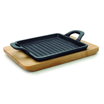 Obrázek Lacor Mini Quadrat Grill Magma, Gusseisen, Schwarz, 21 x 15.7 4.5 cm