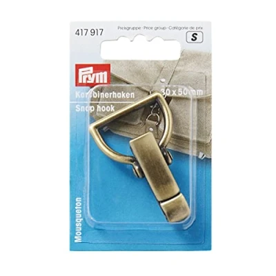 Obrázek Prym 417917 karabina 30 mm stará mosaz kartáčovaná, mosaz, zlatá