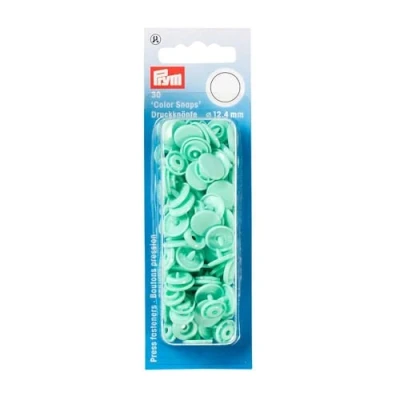 Obrázek Prym 393119 patentka Color Snaps kulaté 12,4 mm mátová, plast,