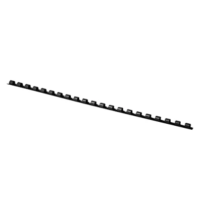 Obrázek OFFICE PRODUCTS 20240615 05 plastový vázací hřbet 100 kusů DIN A4 6 mm (25 stran) vázacích hřebenů na vazbu plastové vázání plast barva: Černá