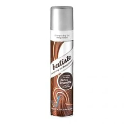 Obrázek Batiste Suchý šampon Brunett 200 ml, Dry pro osvěžení a úpravu vlasů, péče o vlasy sprej tmavé vlasy, bez zbytků, oplachování, vlasový styling s barevným efektem
