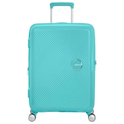 Obrázek American Tourister Soundbox příruční zavazadlo Spinner s možností rozšíření, Poolside Blue, M (67 cm 81 L)