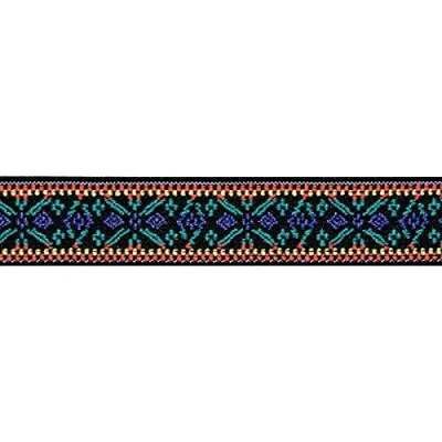 Obrázek Prym 957455 Color Elastic 25 mm Blume lila/türkis, Polyester, Multi Colour, 15 x 3 cm