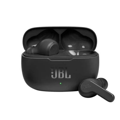Obrázek JBL Wave 200 TWS True Wireless in Ear Bluetooth Kopfhörer Schwarz Kabellose Ohrhörer mit integriertem Mikrofon Musik Streaming bis zu 20 Stunden Inkl. Ladecase