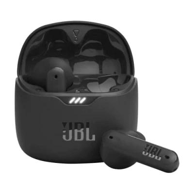 Obrázek JBL Tune Flex TWS vodotěsná, True Wireless sluchátka do uší s potlačením okolního šumu v černé barvě až 32 h přehrávání hudby