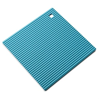 Obrázek Zeal odolné vůči vysokým teplotám, protiskluzovou hrnec ze silikonu, podložka pod hrnec, 18 cm, Silikon, Aqua Blue, cm