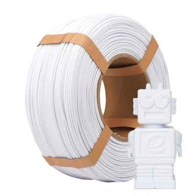 Obrázek eSUN PLA Refill filament 1,75 mm, vlákno bez cívek pro 3D tisk, rozměrová přesnost +/ 0,05 1 kg cívka (2,2 LBS) Speedy vysokorychlostní tiskárnu, studená bílá