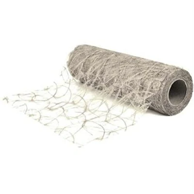 Obrázek RAYHER 5521822 vláknité hedvábí, moderní, 30 cm, role 5 m, stříbrné